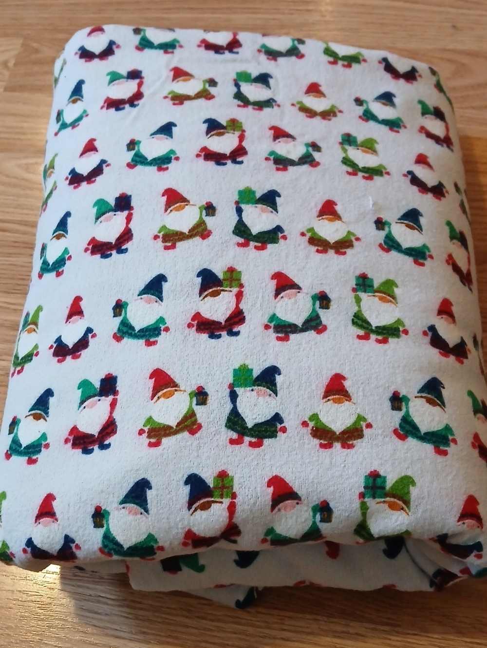Queen Size Gnome Print Cotton Flat Top Sheet